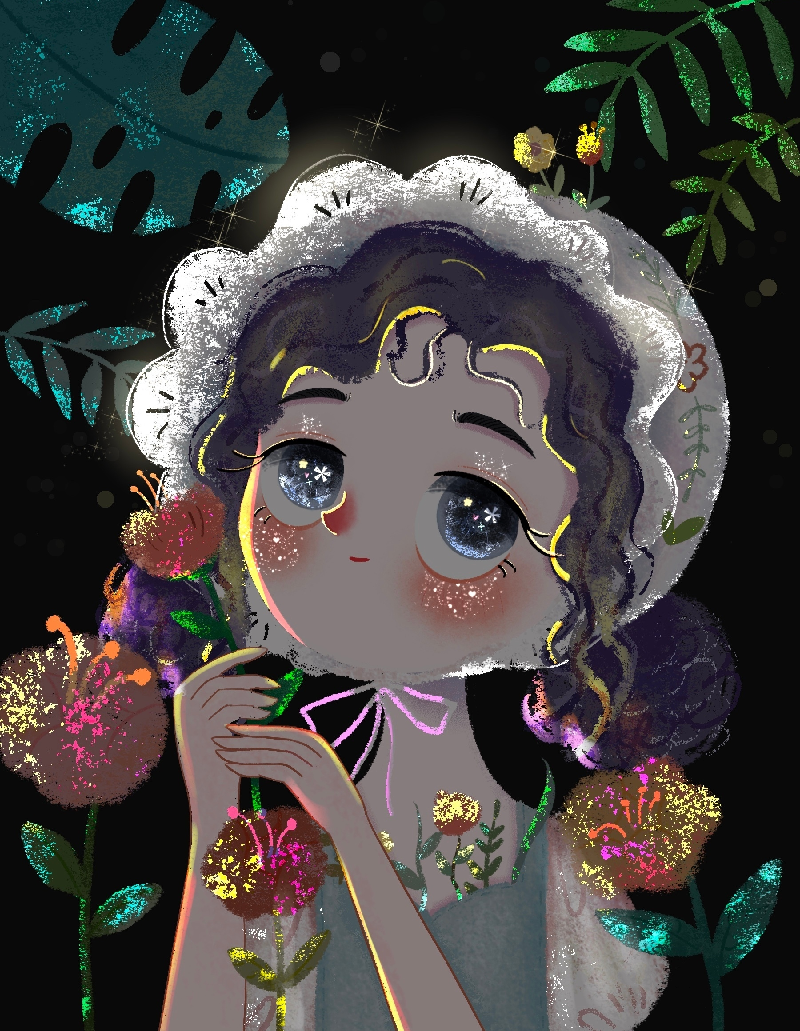 minor插画师,插画师heikala 「插画女生头像」第四篇 " . 我要把我的星球和玫瑰都给你.画师:minor