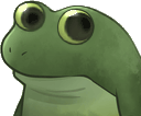 一组绿皮青蛙表情包图片