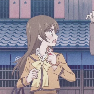 情侣头像元气少女缘结神 御景巴卫&桃园奈奈生