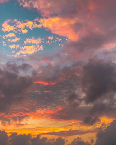 风景☆蓝色☆☆粉色天空☆夕阳☆治愈☆外景☆干净☆拿图点赞关注