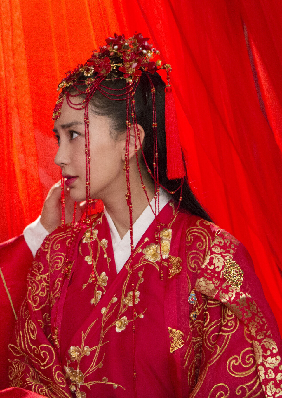 杨颖古装新娘图片