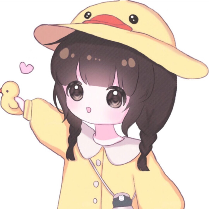 女生头像二次元头像动漫头像小熊揉了揉眼