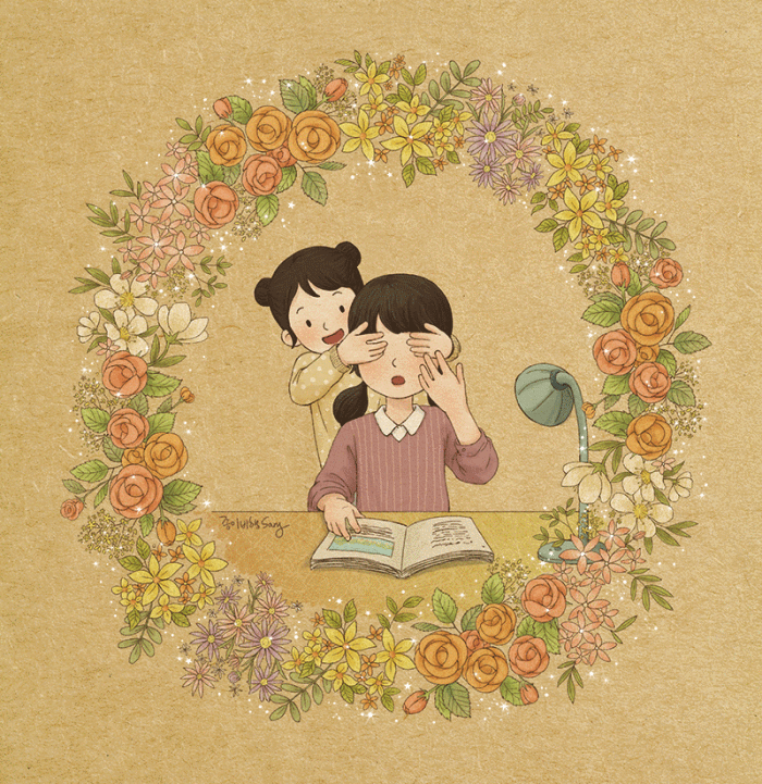 《姐姐和我》系列插画