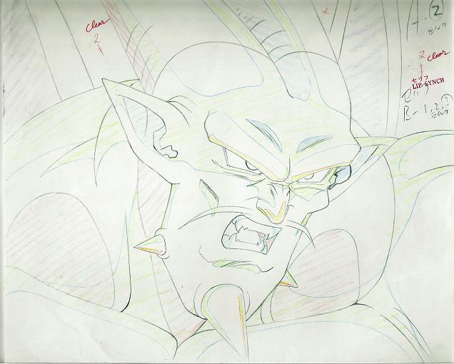 龙珠原画#【超级一星龙】等动画《龙珠gt》人物设计线稿