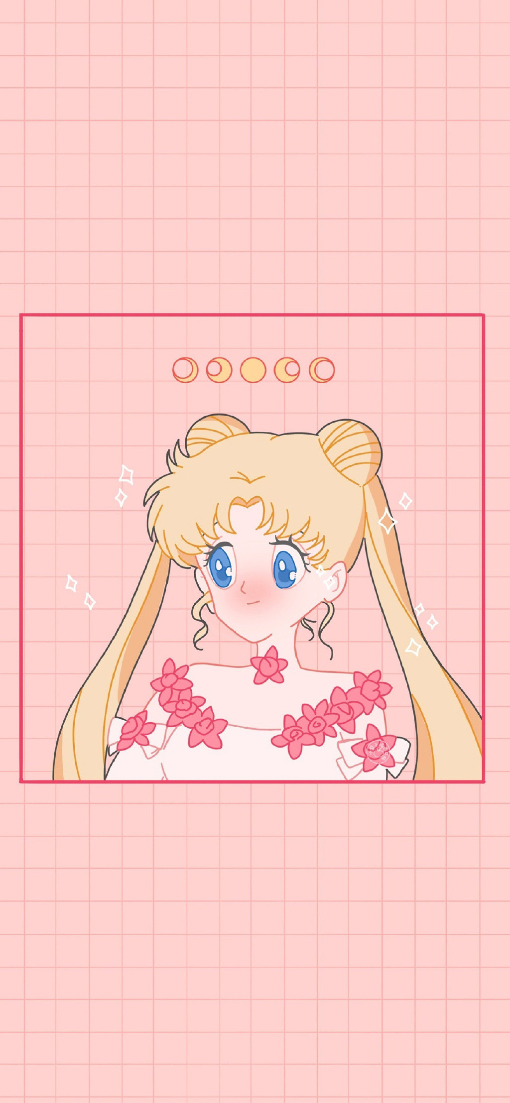 粉色美少女战士可爱高清手机壁纸