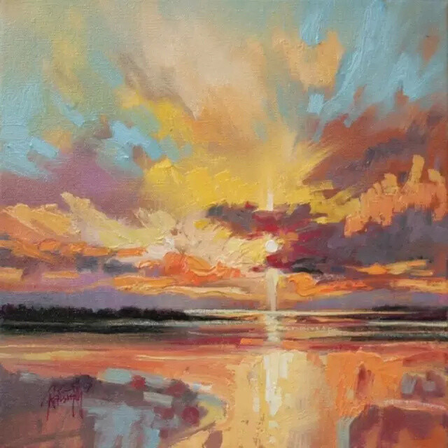 风景油画风原画