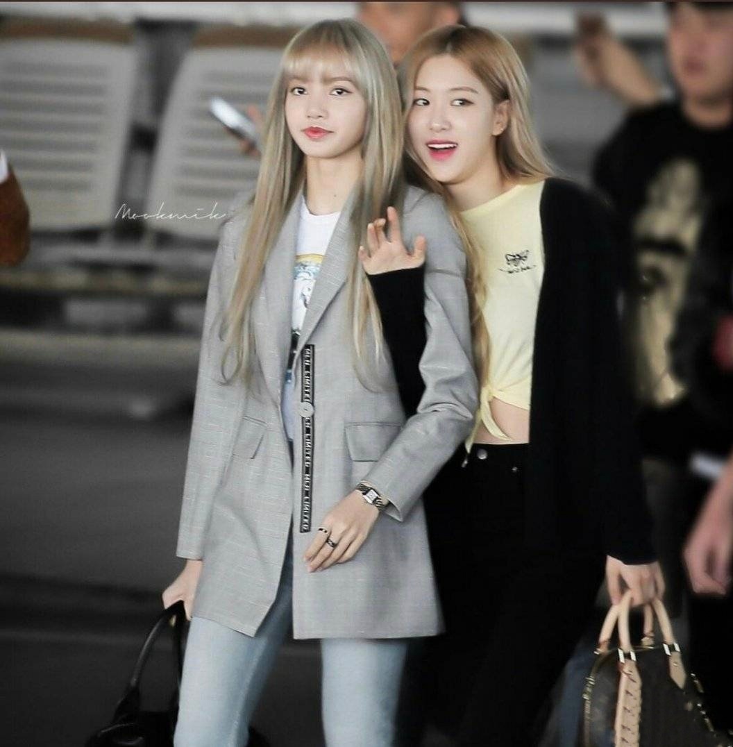 lisa and rosé朴彩英 五花肉cp