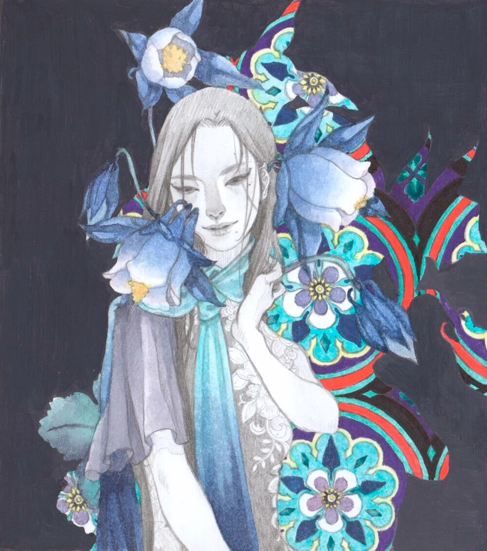 家 朱华(taupe syuka 就擅长这种奇幻的艺术,在一系列的水彩画作品中