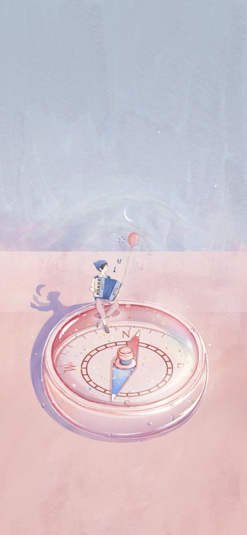 动漫壁纸 - cr:@maoi猫矮 渐变纯色/手绘壁纸/聊天背景/小清新ins