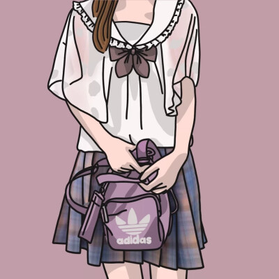 jk女生头像小红书@画jk的脑虎