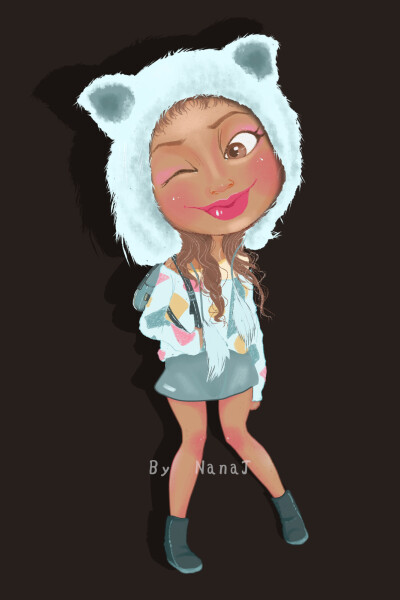 欧美人物q版设计