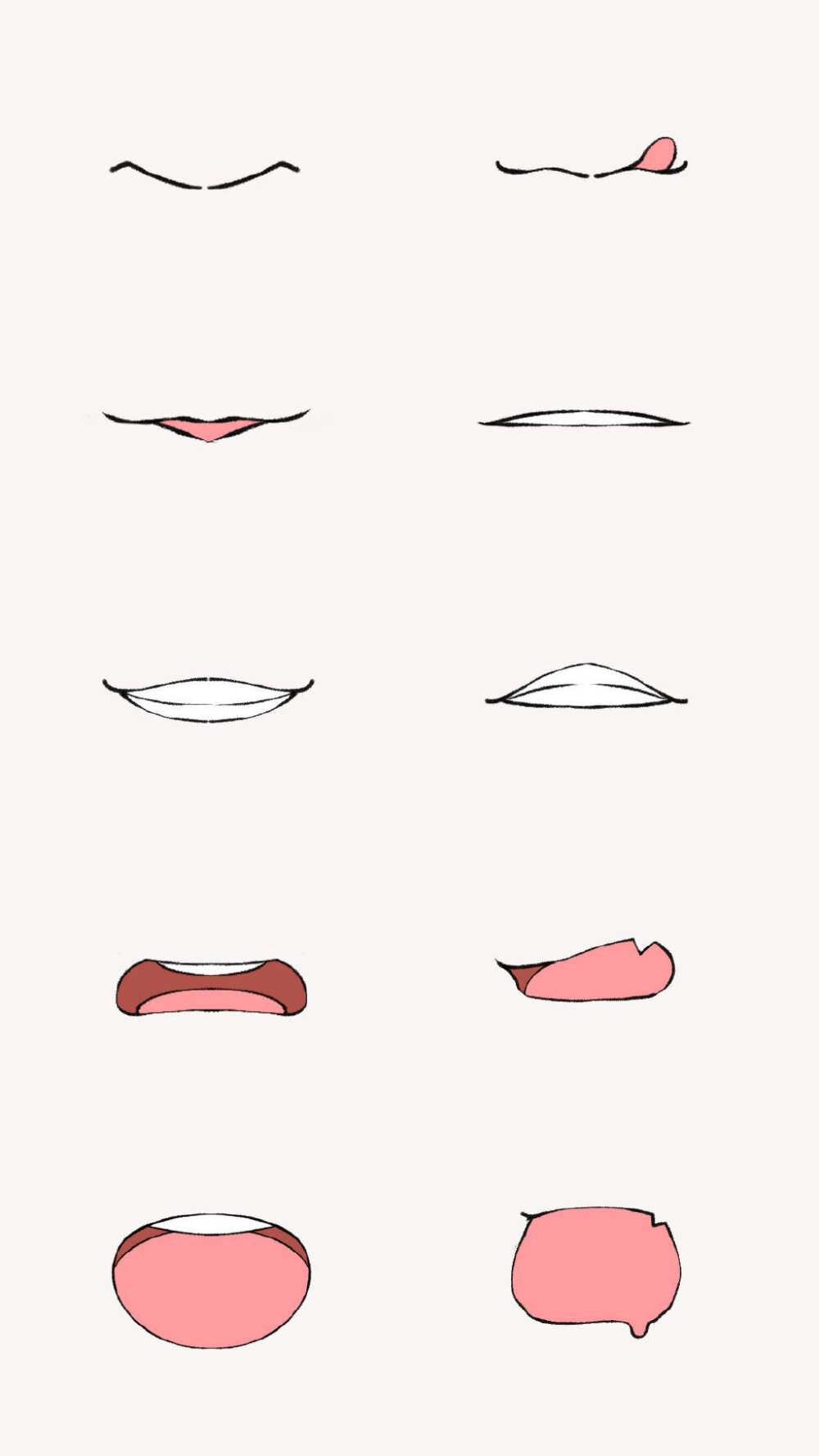 嘴巴的画法 简单图片