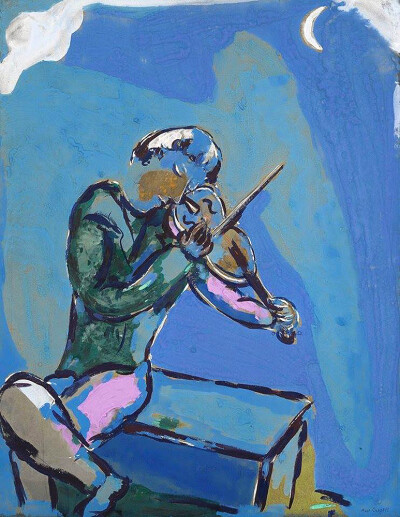 小提琴手,1929年(马克·夏加尔作品)
