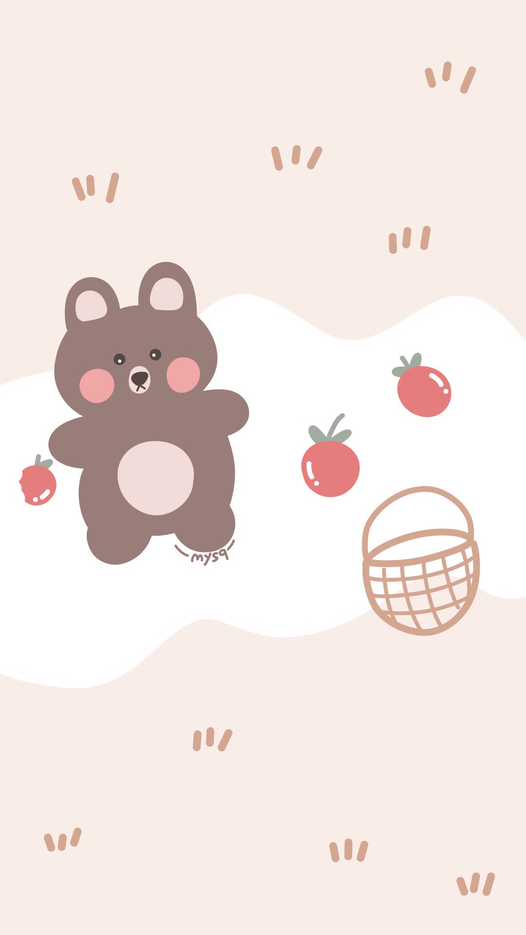 苹果11小熊壁纸图片