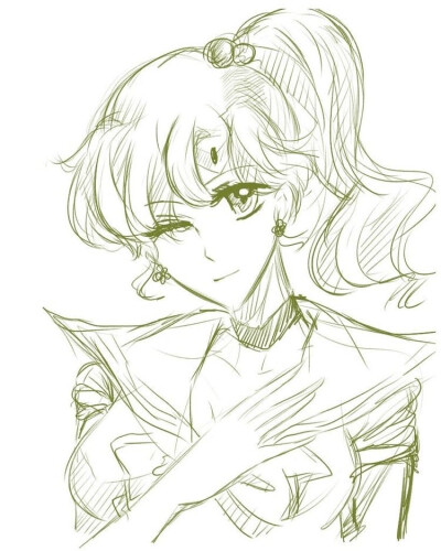 美少女战士套图素描手绘男生女生头像五美和四大天王和夜礼服假面(五