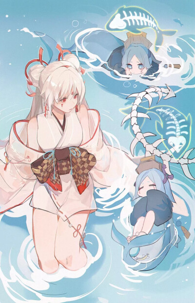 阴阳师#面灵气,不知火,辉夜姬