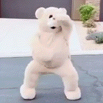 芭蕾舞熊表情包gif图片