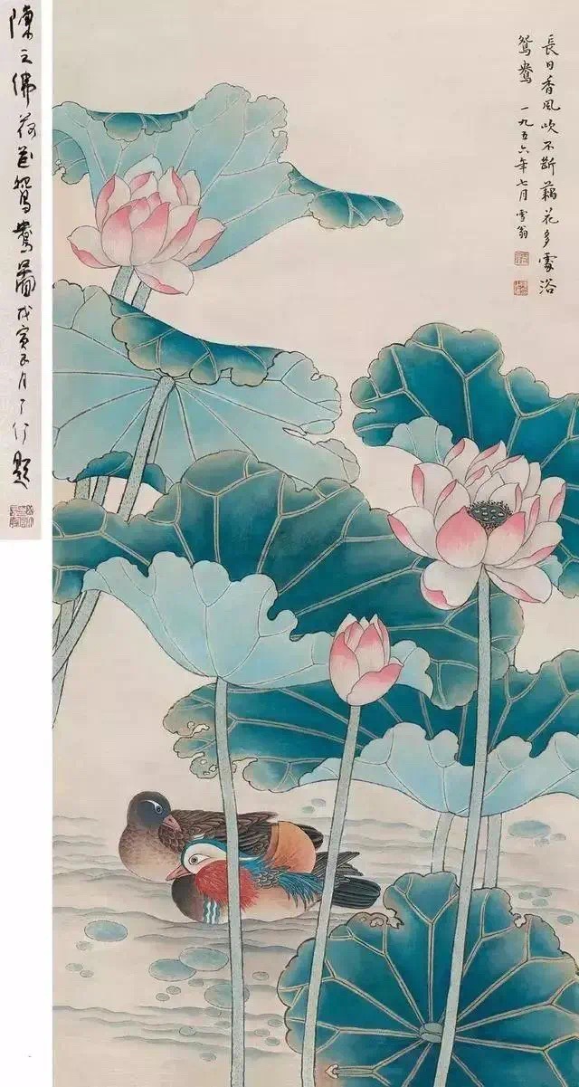 王荣昌国画荷花图片