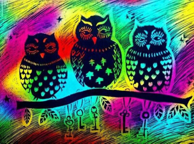 刮画的图片欣赏