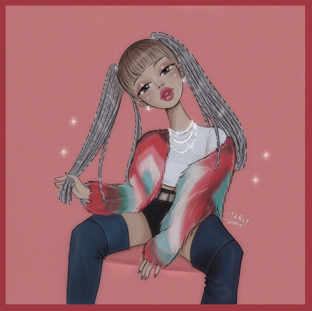 欧美风 手绘 女头像