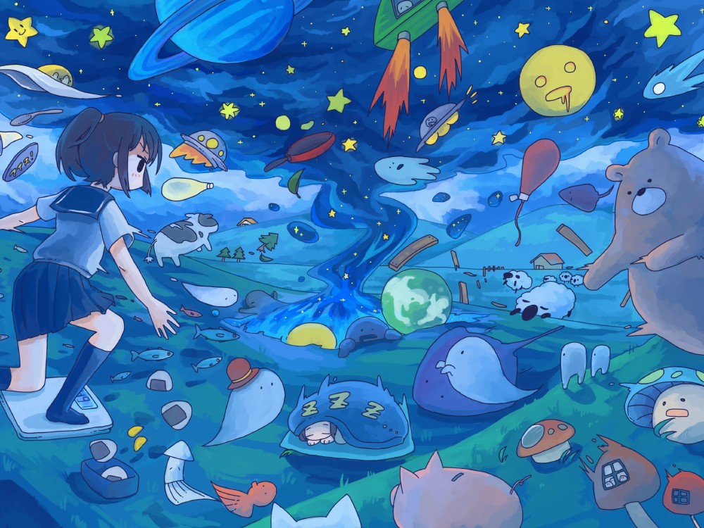 分享一组可爱的插画ipad壁纸