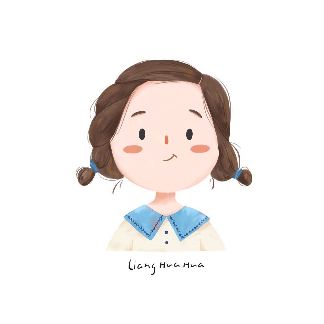 萌系豆豆眼头像【作者:梁花花呀_】