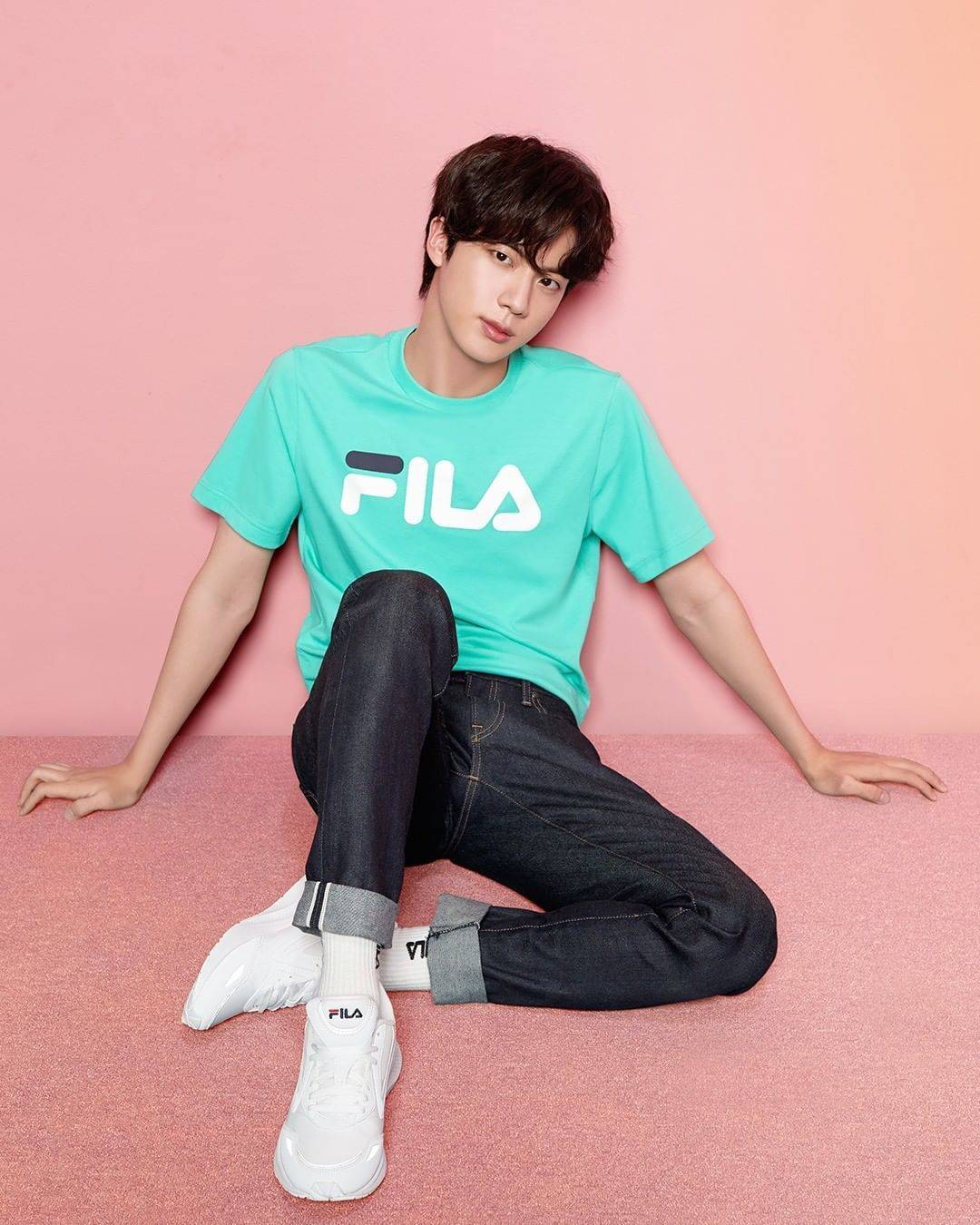bts x fila 防弹少年团斐乐代言金硕珍