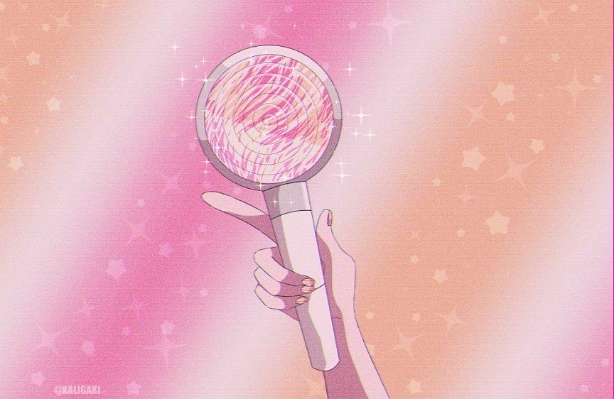 动漫背景图韩团应援棒