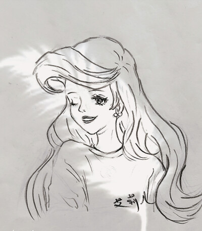 迪士尼在逃公主手绘