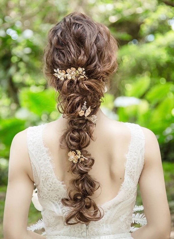 婚礼婚纱摄影发型 造型日系