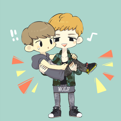 exo 插画 漫画 卡通