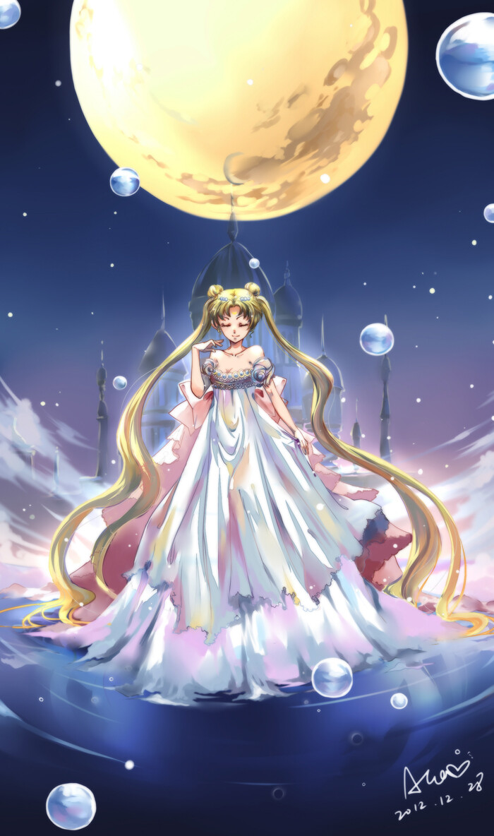 动漫 插画 美少女 二次元 美少女战士