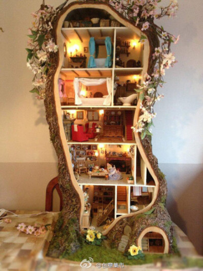 梦幻的创意树屋,非常精致可爱