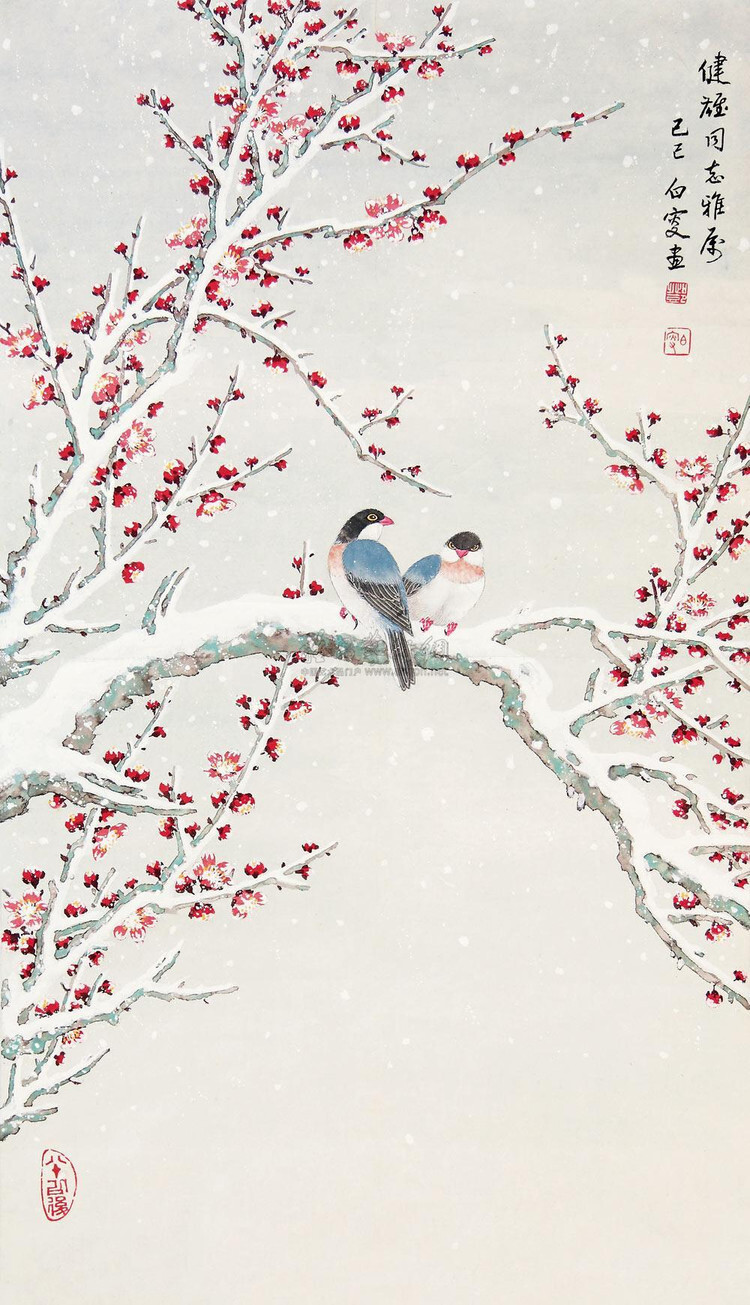 国画#邓白 花鸟作品 - 堆糖,美图壁纸兴趣社区