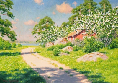 手绘,简笔画,风景画