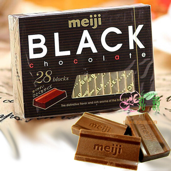 吆喝日本Meiji明治钢琴至尊纯黑巧克力g枚装B