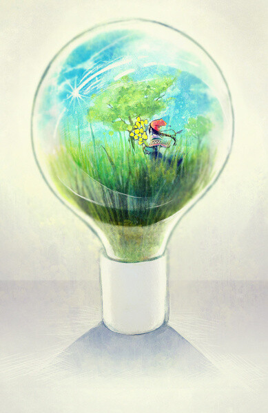 電球世界 コトムツ のイラスト 堆糖 美图壁纸兴趣社区