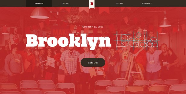 使用大背景图片的极简网站设计https://brooklynbeta.org/2013 - 堆糖 