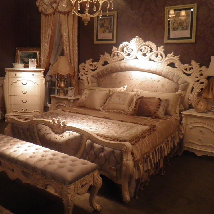 霸气欧式床 满满镂空手工雕花 法式巴洛克卧室