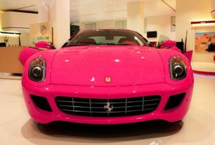 【粉红法拉利 ferrari hot pink my dream car!