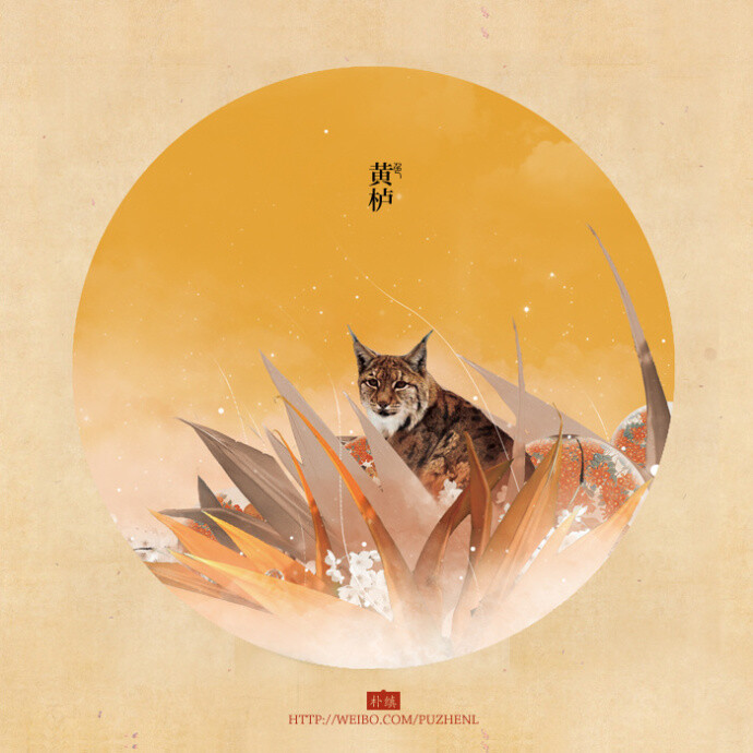 中国传统色谱设计-黄栌 中国画 中国风 设计 传统 配色 作者:朴缜