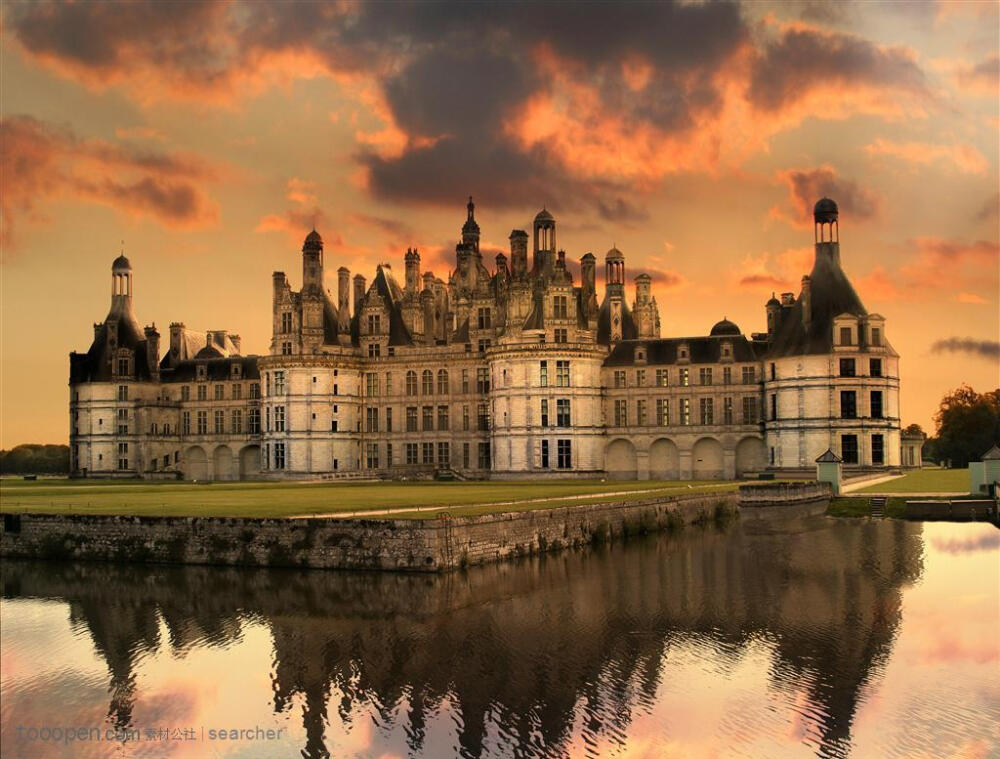 欧洲古城堡高清背景图片素材