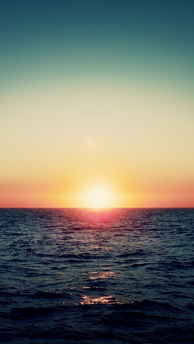 ocean sunset iphone 5s wallpaper - 堆糖,美图壁纸兴趣社区