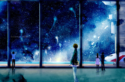 星空图片 二次元 蓝色,星空图片 二次元 唯美 二次元 星空 蓝色