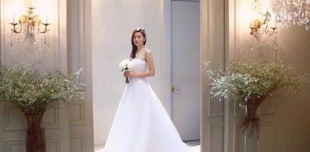 来自星星的你#18集全智贤,婚纱照,第二次穿婚纱的全女神