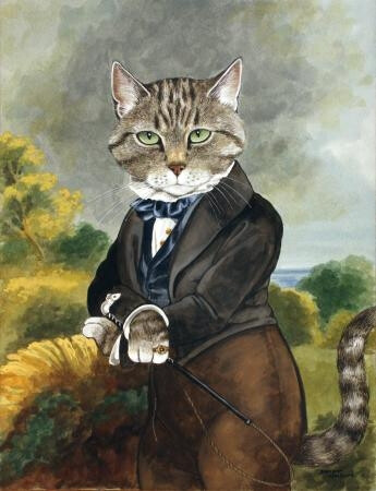 搞笑的中世纪猫--英国Susan Herbert作品