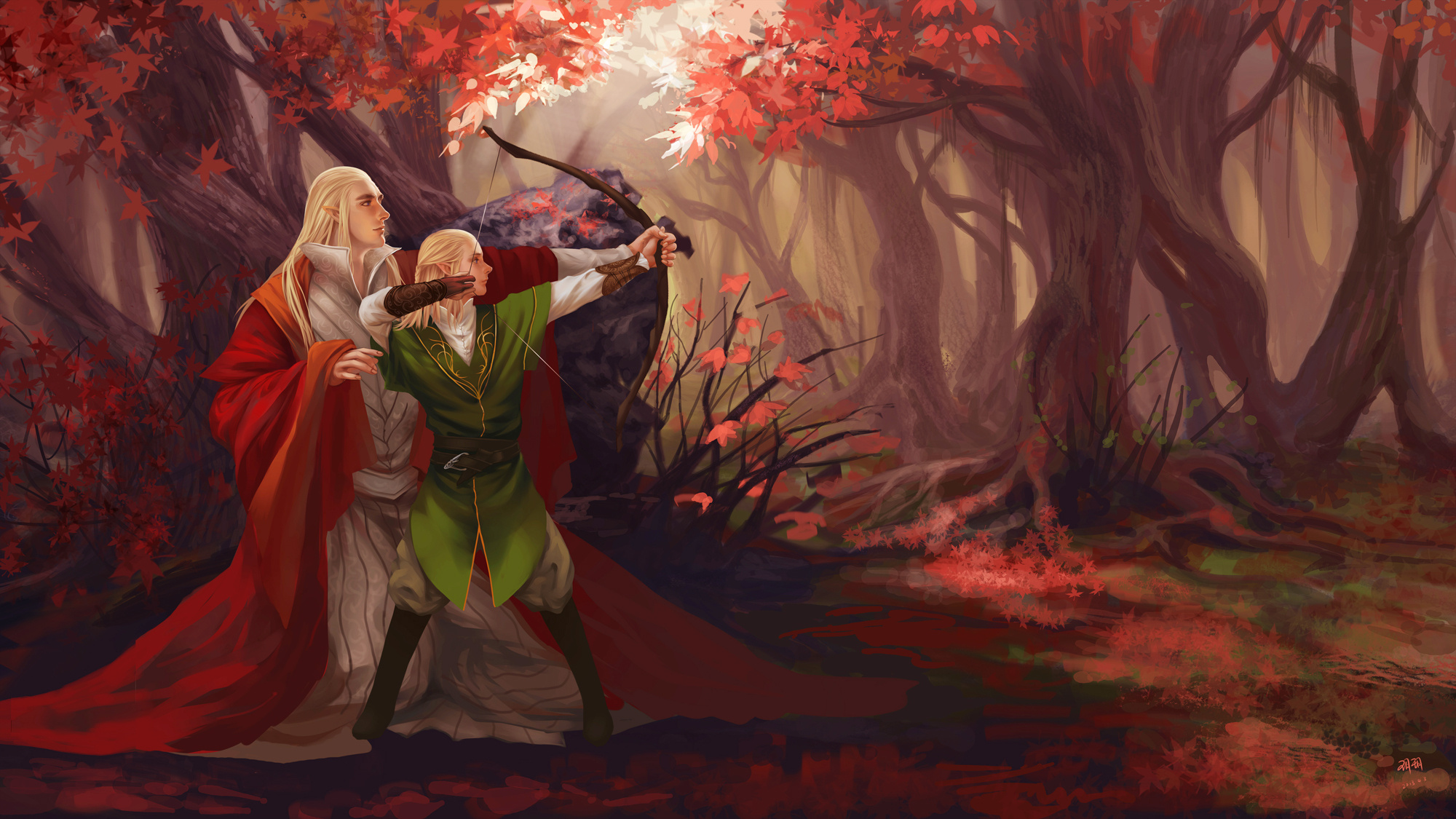 玥玥迷恋沈夜中#霍比特人#thranduil#legolas#精灵父子脑补完