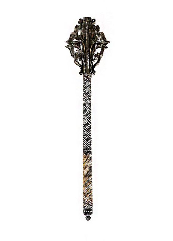 锤 权杖 欧洲,1530~1550年前后 钢,金长:62.