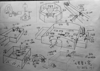 他根据南派三叔原小说《盗墓笔记》的描写,绘制出了盗墓笔记全套地图