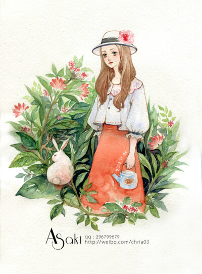 asaki_浅 的插画【森女插画2.